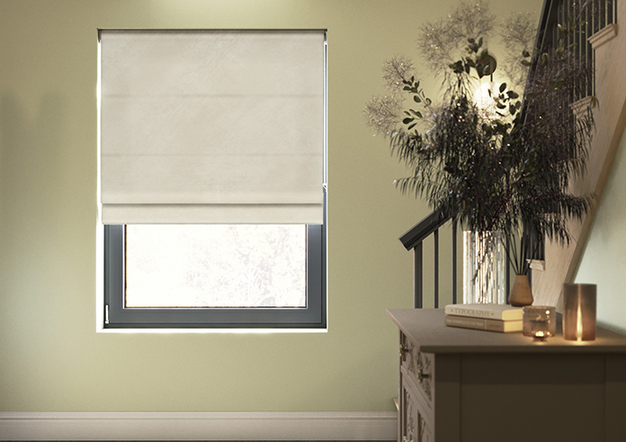 Odessa Velvet, Sesame - Twist&Fit Roman Blind - Image 3